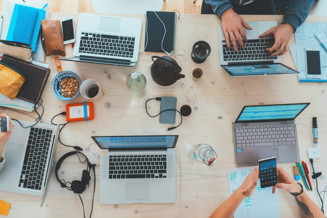 computers on table